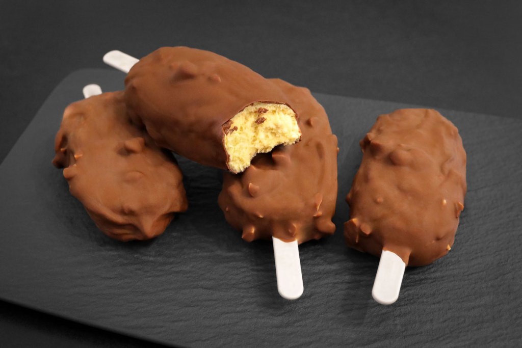 Karamell-Eis am Stil